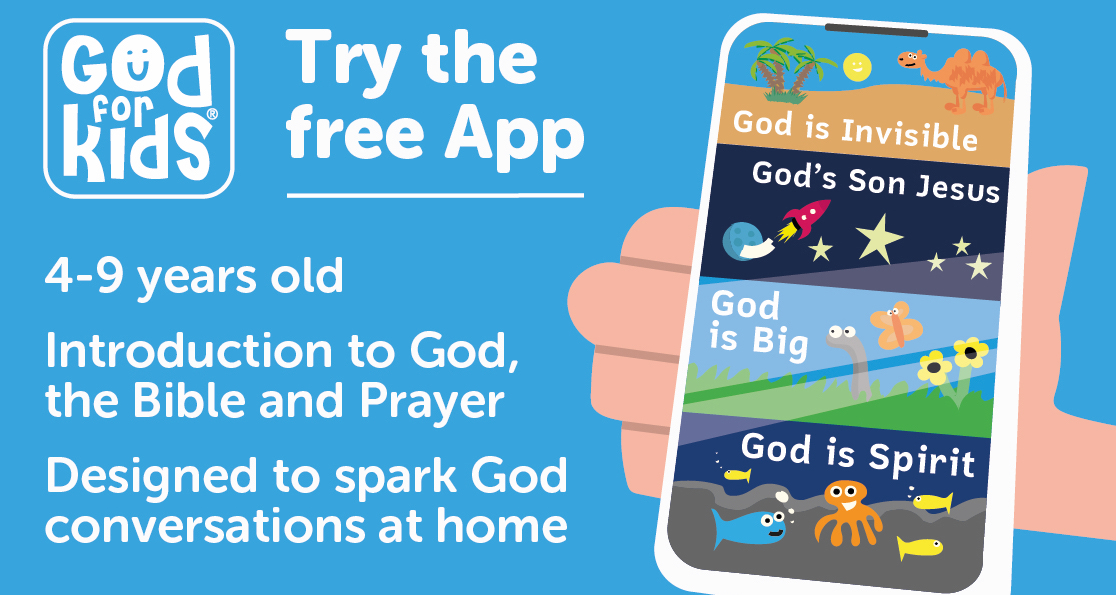 God for Kids app advert